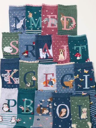 Fat Face FatFace Multi Colour Alphabet Socks