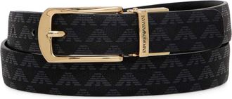 Emporio Armani monogram belt - Black