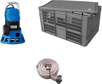 OEM Flovery1000 Motopompe Kit Completo Caja De Transporte + Flexible