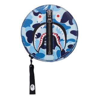A Bathing Ape ABC Camo Shark Coin Case Blue 1L80-190-012-BLU