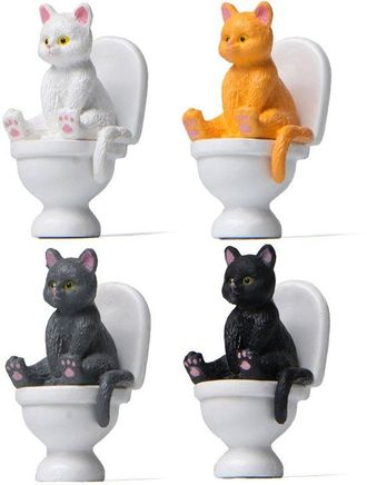 OEM 4 Art&iacute;culos Decorativos - Decoraci&oacute;n De Interiores - Figura De Arenero Para Gatos - Decoraci&oacute;n De Escritorio