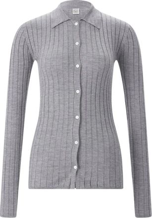 Toteme Shirts - Dames - Overhemden - Grijs - L - Overhemden