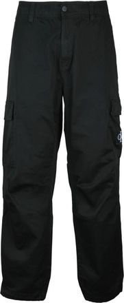 Calvin Klein Jeans Broeken, Heren, Zwart, S, Katoen, Cargobroek