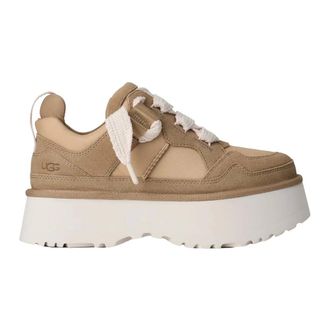UGG Sneakers, female, Beige, Size: 11 US Astromel Lace-up Platform Sneakers