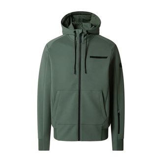 North Sails Light Jackets, male, Green, Size: 2XL Scuba Full-Zip Hoodie