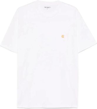 Carhartt Work in Progress Carhartt Wip, T-Shirts, male, White, Size: XL Chase T-Shirt