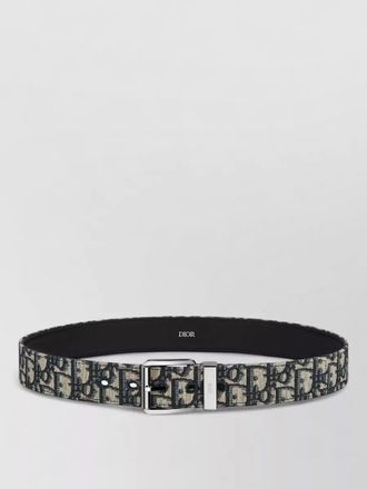 Dior fabric belt 35 mm adjustable metal hardware