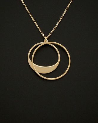 Italian Gold, Inc 14K Italian Gold Graduated Circles Adjustable Necklace