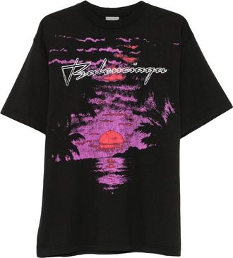 Balenciaga Graphic-print Distressed T-shirt