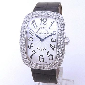 Franck Muller Pre-owned Franck Muller Galet Quartz Diamond Silver Dial Mens Watch 3002 M QZ V D3
