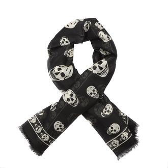 Alexander McQueen Skull Zijde Sjaal