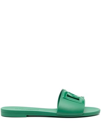 Dolce & Gabbana Bianca DG-logo slides - women - Thermoplastic Polyurethane (TPU)/Thermoplastic Polyurethane (TPU)/Thermoplastic Polyurethane (TPU