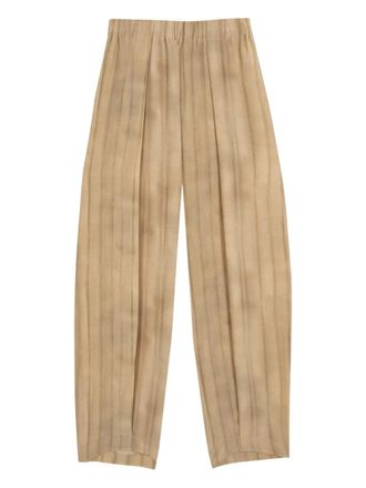 Cortana Fedra pleated print trousers - Toni neutri