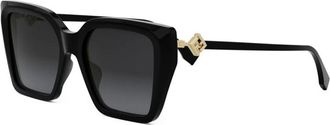 Fendi FE40161I 01B Womens Sunglasses Black Size 54
