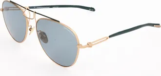 Calvin Klein Unisex 58 mm Gold Sunglasses