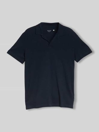 Tom Tailor Regular Fit Poloshirt aus Baumwoll-Mix mit Resortkragen in Marine, Gr&ouml;&szlig;e XXXL
