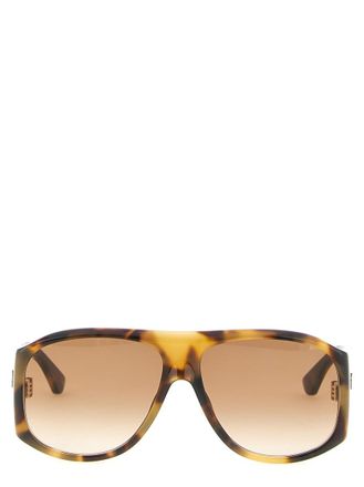 Chlo&eacute; Brown Aviator Sunglasses