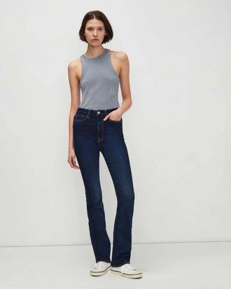 7 For All Mankind Womens 7 For All Mankind No Filter Jeans Blue High Rise Skinny Bootcut JZZ79
