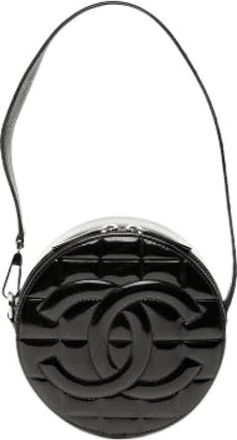 Chanel Pre-owned Chocolate Bar Quilted Shoulder Bag - Dames - Vintage Schoudertas - Zwart - ONE Size - Leer - Vintage