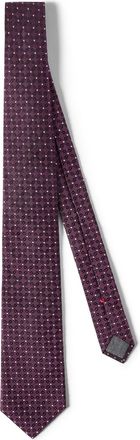 Brunello Cucinelli Silk jacquard tie in Burgundy at Nordstrom