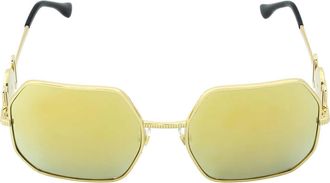 Versace Brown Mirror Gold Irregular Ladies Sunglasses VE2248 10027P 58