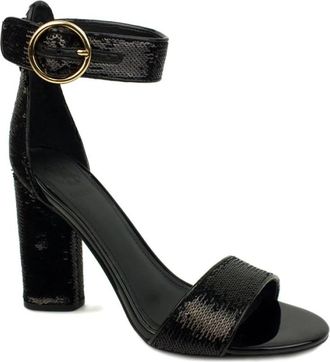 Guess High Heel Sandalen - Dames - Sandalen met hakken - Zwart - 35 EU - Leer - Schoenen