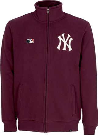 47 Brand Islington High Neck Sweatshirt - Heren - Vesten met rits - Paars - L - Katoen - Hoodies & sweatvesten