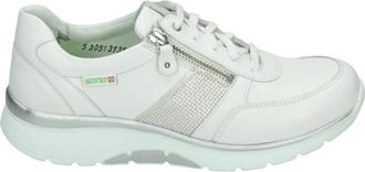 Mephisto Izae - Dames - Sneakers - Wit - 38 1/2 EU - Leer - Schoenen