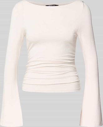 Gina Tricot Longsleeve mit Raffungen in Hellrosa, Größe XS