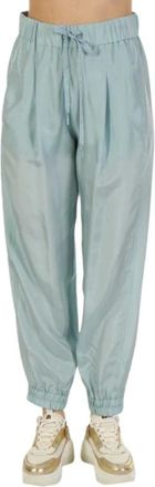 Marella Broeken > Wijde broeken - Dames - Broeken - Blauw - S - Broeken