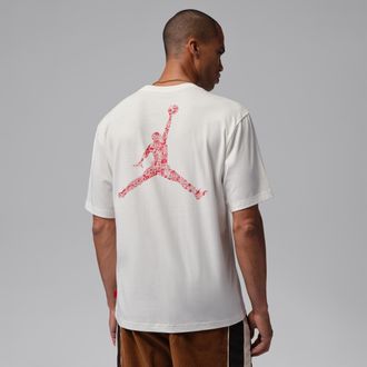 Nike Jordan Mens Jordan Brooklyn T-Shirt in White | IM9999-133