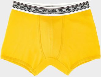 Versace Men & apos;s Greca-Waistband Boxer Briefs
