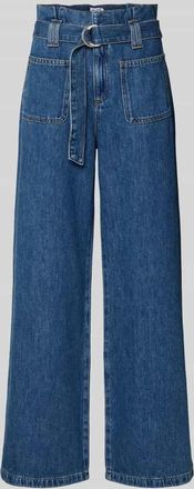 Jake*s Casual Jeans mit aufgesetzten Taschen und G&uuml;rtel in Jeansblau, Gr&ouml;&szlig;e 36