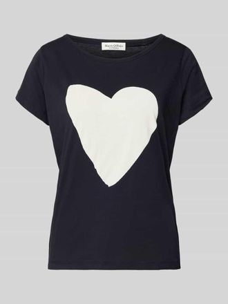 Marc O'Polo Regular Fit T-Shirt aus reiner Baumwolle in Marine, Gr&ouml;&szlig;e XXL