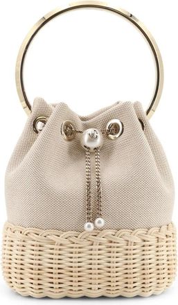 Jimmy Choo London Bucket Bags, female, Beige, Size: ONE SIZE Bonbon Bucket Bag