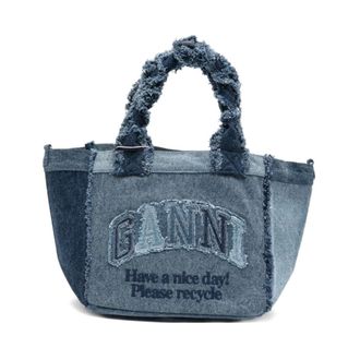 Ganni Bags.. - female - Ganni - Shopping Bags - Blue - ONE SIZE - Bags