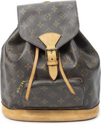 Louis Vuitton Pre-owned Womens Montsouris MM Backpack - Brown - One Size