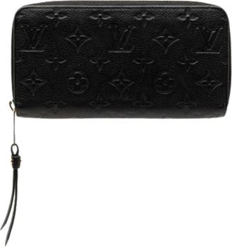 Louis Vuitton Pre-owned Clutches, female, Black, Size: ONE SIZE Pre-owned Long Wallet