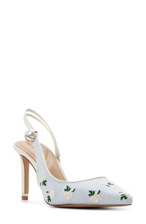 Ted Baker Sadie Half dOrsay Slingback Pump in Denim at Nordstrom, Size 8.5