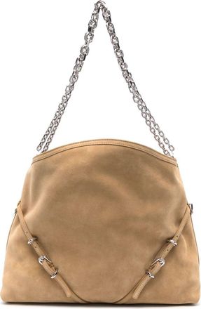 Givenchy medium Voyou shoulder bag - women - Calf Suede - One Size - Neutrals
