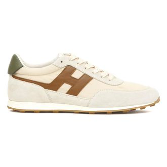 Hogan Sneakers, male, Beige, Size: 9 1/2 US Runnung Athletic