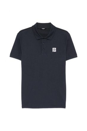 Balmain EMBROIDERED PS PIQUET POLO Size: XL, colour: BLUE