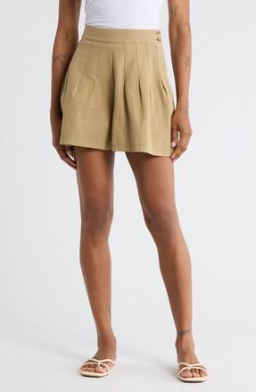 The Great. The Pleated Shorts in Brush at Nordstrom Rack, Size 3 (Fits Like 12-14 Us)