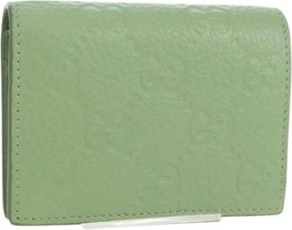 Gucci Pre-owned Wallets, female, Green, Size: ONE SIZE Pre-owned Vintage Bifold Wallet