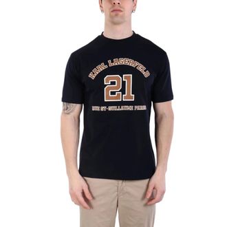 Karl Lagerfeld Tops, Heren, Blauw, L, Karl Lagerfeld - Tops > T-Shirts