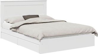 vidaXL Cama Con Almacenamiento 140 X 190 Cm Madera De Ingenier&iacute;a Vidaxl