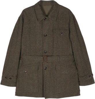 Polo Ralph Lauren Loden coat - men - Wool/Cotton - 40 - Green