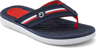 Cartago Mens Napoles Flip Flops In White/blue/red