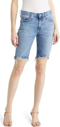 AG - Adriano Goldschmied Nikki Ripped Denim Bermuda Shorts in 19 Years Afterglow at Nordstrom Rack, Size 23