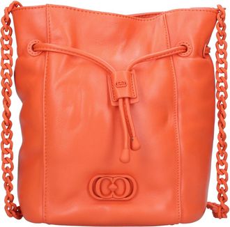 La Carrie Tassen, Dames, Oranje, ONE Size, Leer, Deccan Bucket Bag